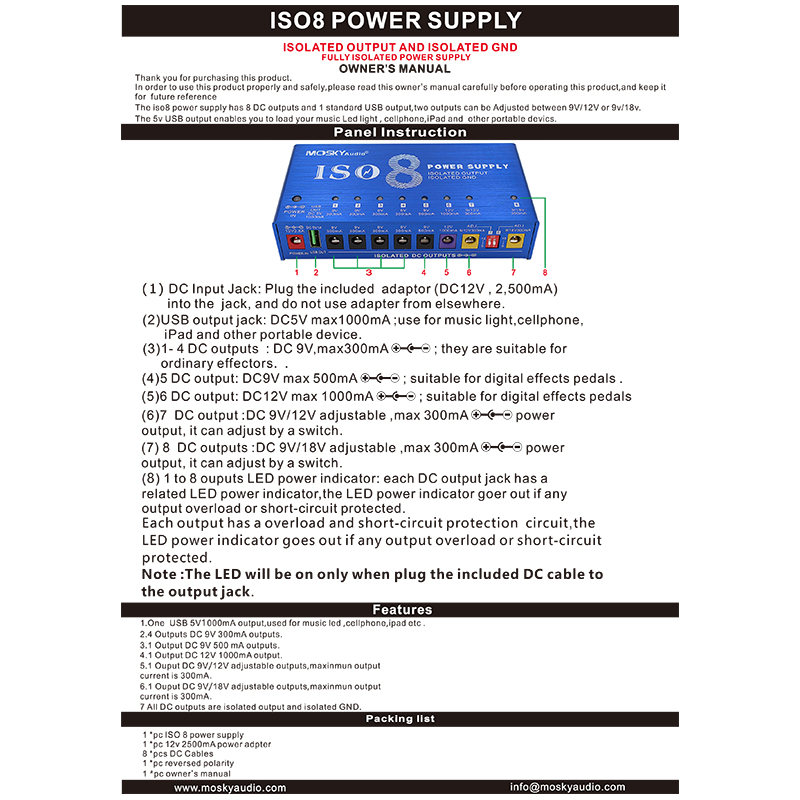 ISO8 POWER SUPPLY